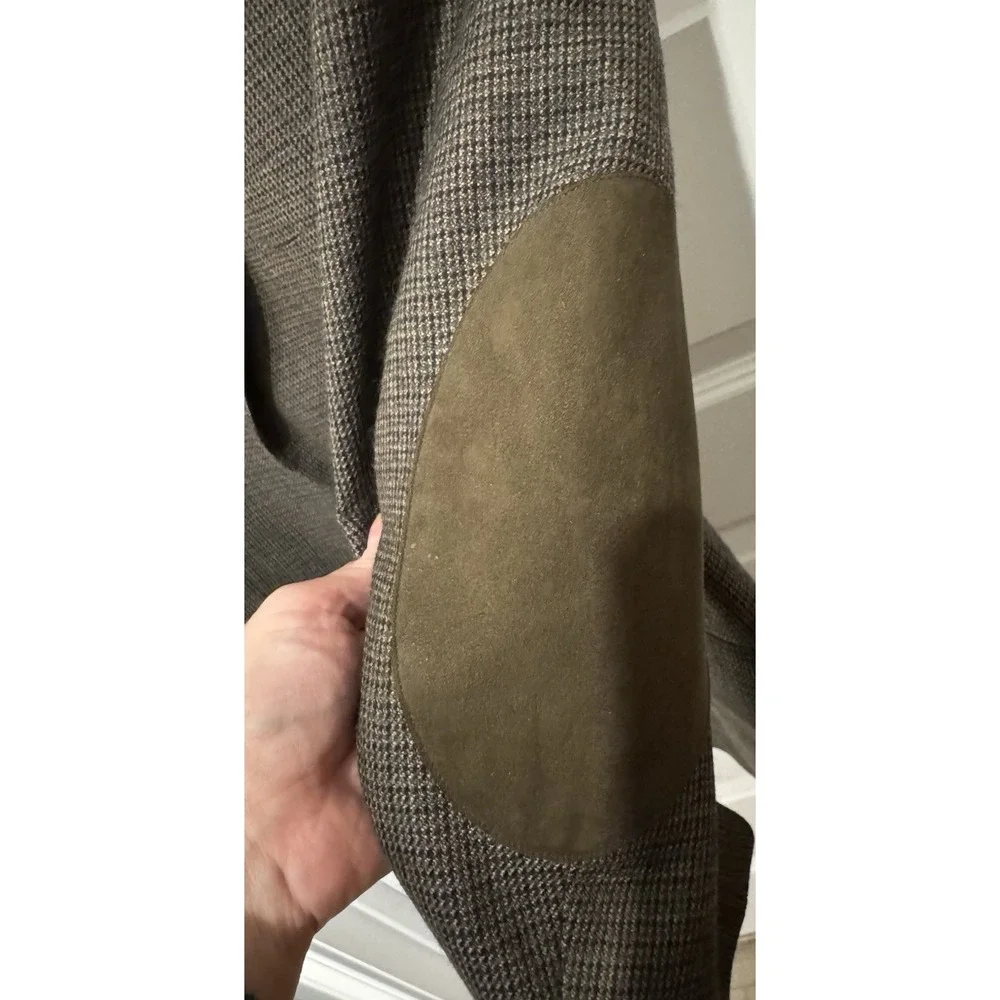 STAFFORD Men's Wool Blazer Sport Coat Brown Blue 44R Suit Jacket Professional